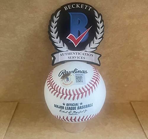 Jackie Brandt MLB estreia 4-21-56 Auto M.L. Baseball Beckett autenticado