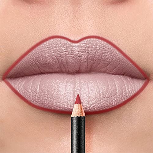 Lipstick e Lip Liner Lip Gloss Matte para Senhoras Sexy Hidratando Longa Longa Compra de Copa Maquiagem