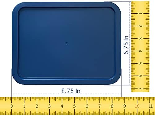 Tampa de substituição para pyrex plástico tampa azul 6 xícara de tigela de prato retângulo 7211-pc