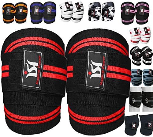 Ish Sports Knee Wrap para Treinamento Cross Fit Gym Weightlifting Powerlifting Squats Fitness Workout