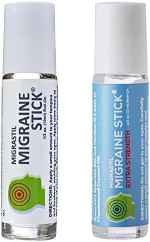 Vigor básico Migrastil Original Migraine Stick e pacote extra de enxaqueca de força, enxaqueca
