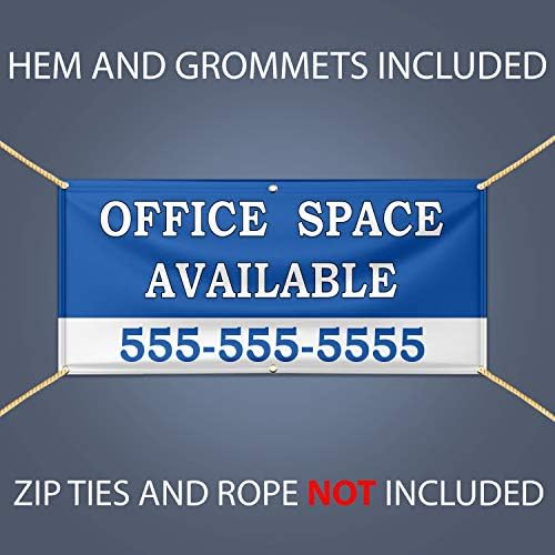 Banner Buzz Torne seu espaço de escritório visível disponível Banner de vinil 11 oz com ilhós de