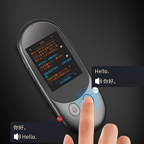Zhuhw Smart Voice Translator Dispositivo 40 Idiomas de 2,4 polegadas de tela sensível ao toque F1A