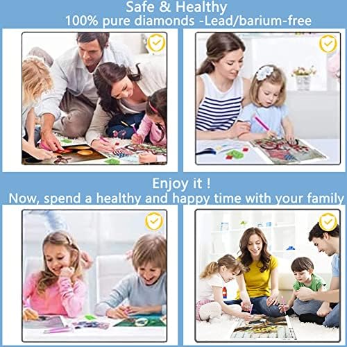 Kits de pintura de diamante Simju para adultos e crianças [para iniciantes e fácil de instalar] DIY Craft Supplies