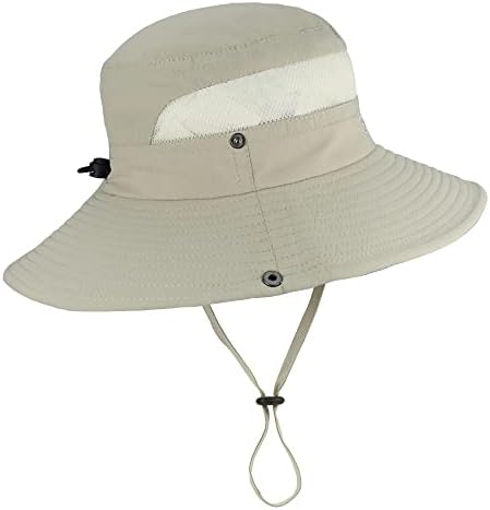 Chapéu de pesca do sol para homens e mulheres chapéu de pesca ao ar livre de vasa ampla safari chapéu de boonie