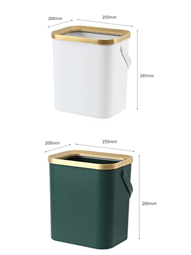 Lixo de ouro de zsedp para banheiro de cozinha quadrúpede quadrúpede plástico lixo de lixo estreito