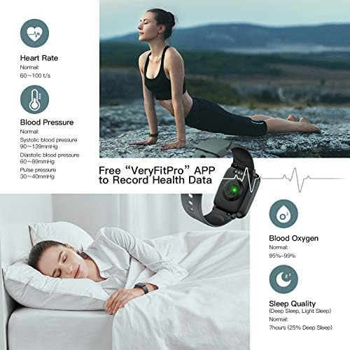 Buluna Smartwatch, Fitness Tracker Watch, IP68 à prova d'água, Homens Women Smart Watch Sleep Heart Freke