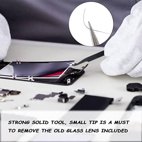 IOUALEY 3 PCS Lens de vidro de lente traseira Substituição de vidro para iPhone 13 Pro 6,1 polegadas