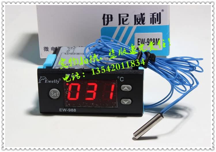 Termostato Ewelly EW-988M Controle de temperatura Visor digital Controlador de alta temperatura