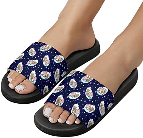 Sandálias de SpaceCow Moo House não deslizam os chinelos de dedo do pé para massagem banheira de spa de