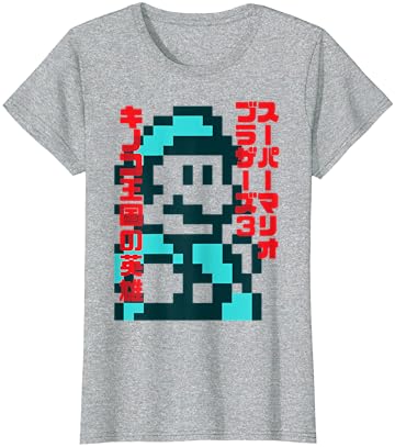 Super Mario Kanji Pixels T-shirt
