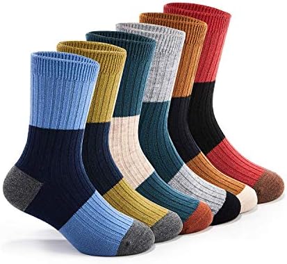 Meias de lã para crianças meninos de inverno meias quentes esperem meias térmicas da tripulação para meninos
