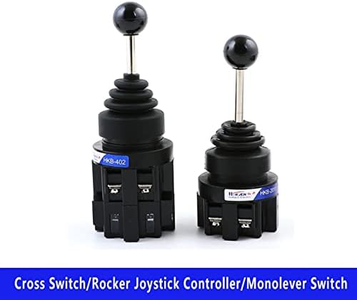 Teddo 1pcs 30mm Monolever Rocker Cross Master Switch Joystick Switch Cross-RESET Auto-bloqueio 2NO 4NO