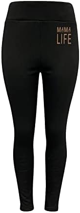 Legas alinhadas de lã Women Whin WhiM Warm térmico Leggings de cintura alta calça de calça elástica