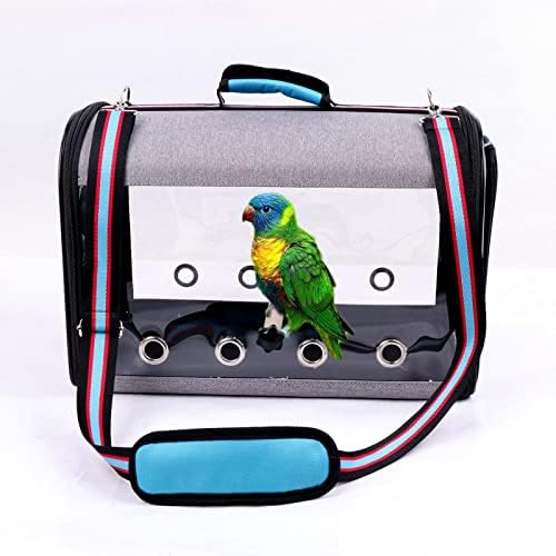 Pássaro Bolsa de transportador de pássaro Viagem com suporte, mochila leve para papagaio, bolsa de