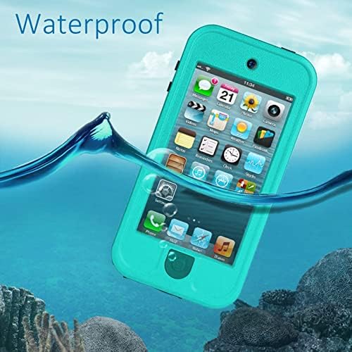 Caixa à prova d'água MixMart para iPod Touch 5 6 7 Geração Compatível com iPod 7/6ª/5ª capa de caixa