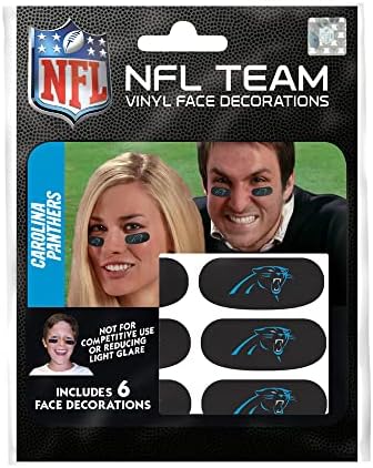 NFL Carolina Panthers Eye Black Stickers