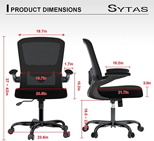 Cadeira de escritório de malha ergonômica de Sytas, cadeiras de mesa em casa ergonômica, cadeira de computador,