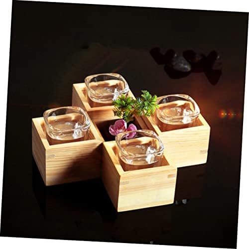Zerodeko 4pcs hinoki sushi utensílios pequenos utensílios inacabados Espresso Tiramisu loja de chá