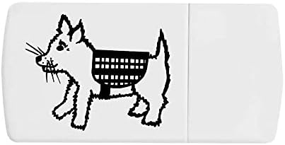 Caixa de comprimidos de cão de Azeeda, com divisor de comprimidos
