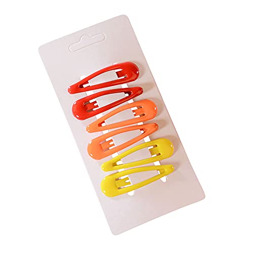 Cabelos de moda aquática Mulheres 6pc Acessórios de gancho de cabelo coloridos acessórios de clipe de forma colorida Bordas de retenção