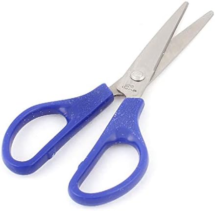 Novo Lon0167 School Plastic com Handle Cutter Cutter confiável Cartão de eficácia Fazendo Scrapbook Craft Scissors