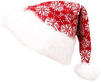 Acessórios para figurinos vestido de férias de natal pelusha chapéu de santa grosso tap macio soft fofo beisebol
