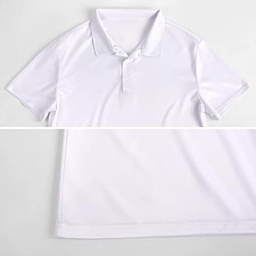 Baikutouan Floral e Natural Pattern Men's Golf Polo-Shirt Sleeve Jersey Tees Casual Tennis Tops