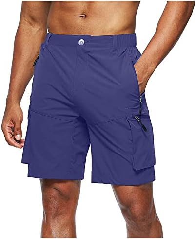 Ymosrh shorts masculinos masculinos de grandes dimensões de tamanho zíper.