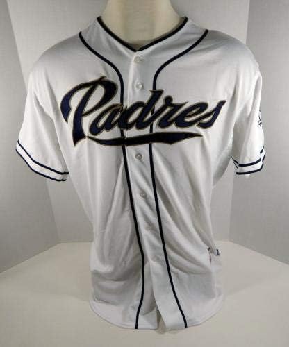2013 San Diego Padres Yeison ASENCIO 64 Jogo emitido White Jersey - Jogo usou camisas MLB