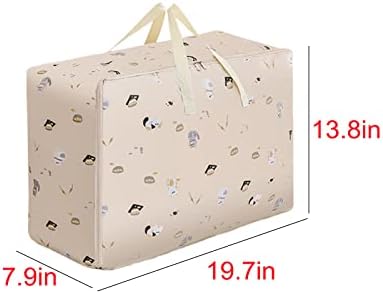 #J72D2F Sacos de armazenamento de roupas com maçaneta e zíper sacolas em movimento para roupas pequenas Almofadas colchas oxford Fabric