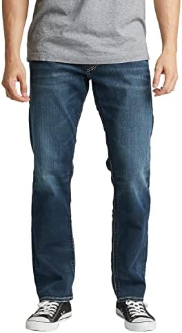 Silver Jeans Co. Big & Alto Eddie Relaxed Fit diminuiu jeans de perna
