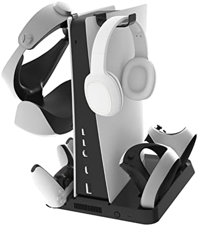 Doca de resfriamento multifuncional Compatível para PS5 PSVR2 Holdre -alça de carregamento estação de carregamento estação vertical stand capacete rack