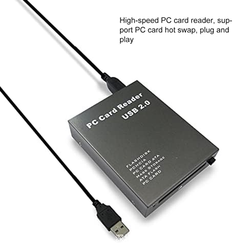 Adaptador de cartão de memória PLPLAAOO, leitor de cartões de armazenamento USB2.0 PCMCIA CARTA LEITOR DE