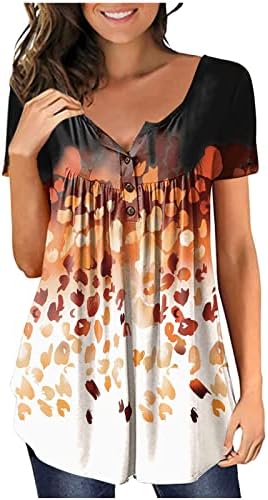 Tops de moda feminina camisetas de primavera no verão tops casuais impressão digital de camiseta de