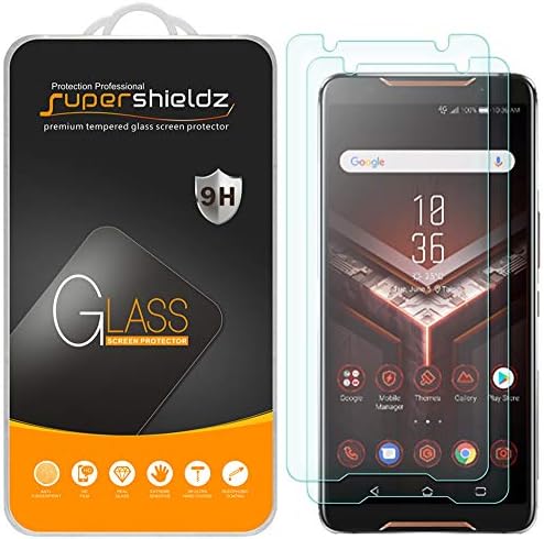 Supershieldz projetado para o protetor de tela de vidro temperado com o telefone ASUS ROG, anti -scratch,