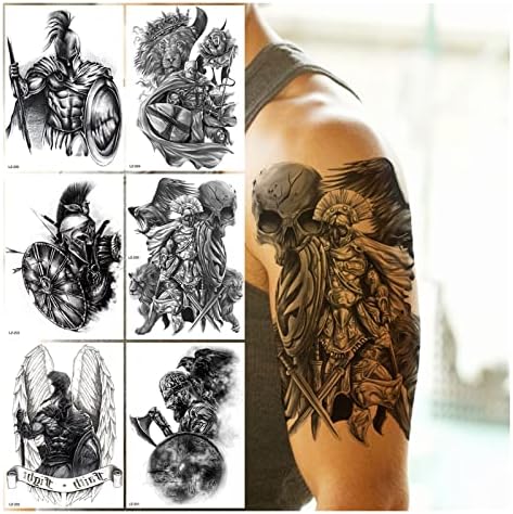 Tatuagens temporárias crânio preto tatuagens temporárias para homens meninos