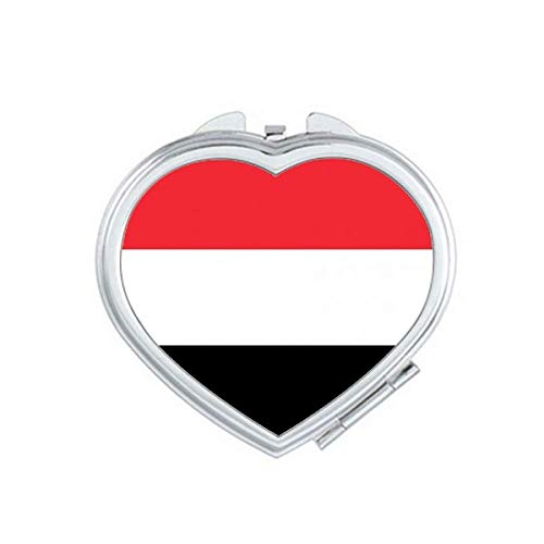 Iêmen Flag National Asia Country Mirror Travel Magnificação portátil portátil maquiagem de bolso