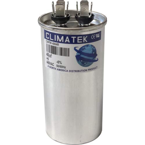 Capacitor redondo de Climatek - se encaixa em trane cpt272 cpt0272 | 40 UF MFD 370/440 VOLT VAC