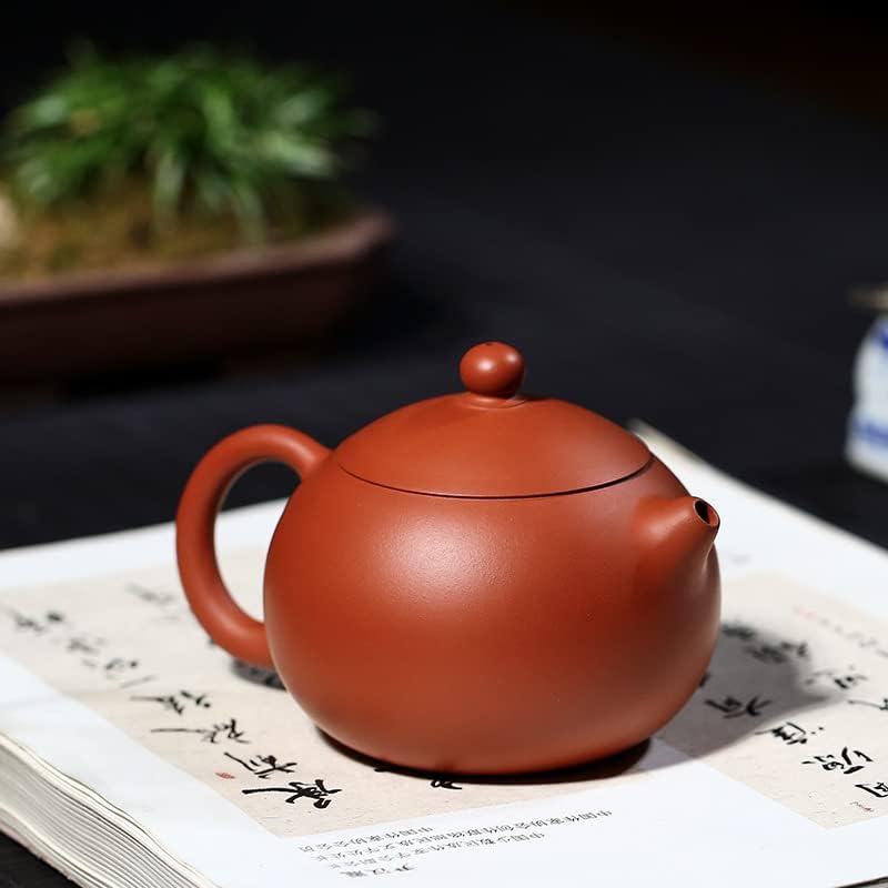 Minério cru zhuni xishi zisha bule de chá tradicional feito à mão com superfície lisa 原 朱泥西 朱泥西 施紫砂壶 手工