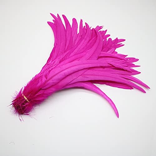 Pumcraft Feather for Craft 50pcs 35-40cm Feathers de cauda de galo natural para artesanato S Decoração