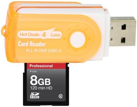 8 GB CLASSE 10 SDHC Equipe de alta velocidade cartão de memória 20MB/s. Cartão mais rápido do mercado da câmera digital Kodak Easyshare 8612 IS. Um adaptador USB de alta velocidade gratuito está incluído. Vem com.