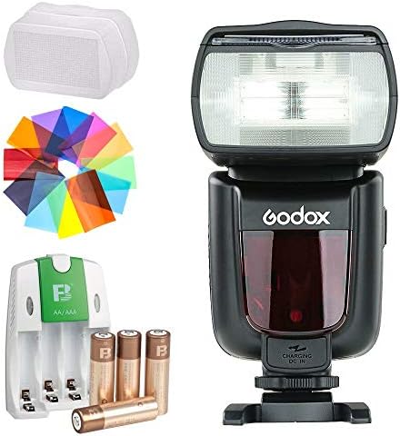GODOX TT600 Speedlight w/Kit de bateria 2.4g Sapato sem fio Flash com gatilho interno HSS ON/OFF Speedlite da câmera para Canon Nikon Pentax Olympus fujifilm Panasonic DSLR Câmeras [não TTL]