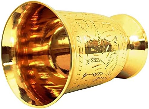 Parijat Handicraft Brass Mint Julep Cup Capacidade de 10 onças