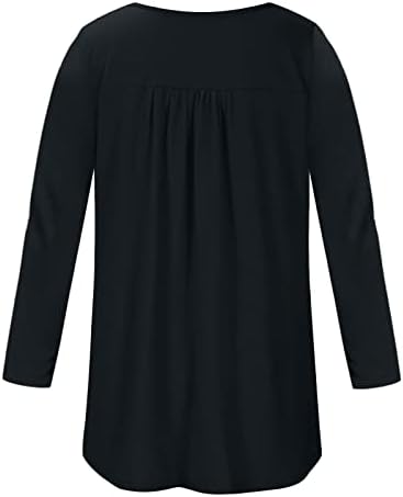 Camisole para meninas adolescentes de manga longa Crewneck henley slim túnica plissada cofreged tops de camisole juniores 2023 yz
