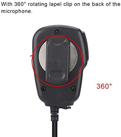 Micro-de-falante à prova d'água para Baofeng UV-5R BF-888S, 2 pin Mini Ptt Microfone de ombro portátil