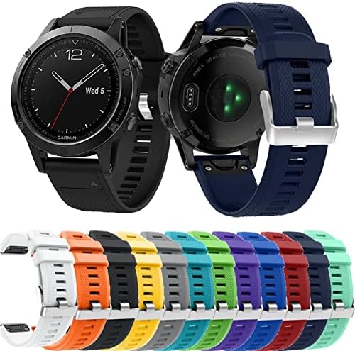 Otgkf Sport Silicone Watch Band Strap para Garmin Fenix ​​6x 6 6s Pro 5x 5 5s mais 3 3hr 20 22 26mm EasyFit Raple