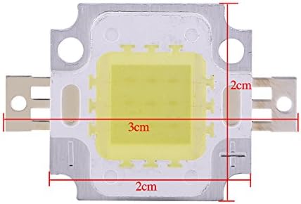 Topincn smd chip cob 10pcs 10W LED quente ou frio smd chip cobre 9-12V para lâmpada de lâmpada de lâmpada de