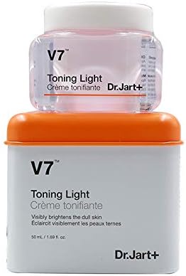 V7 Luz de tonificação, tudo em uma tonificação e anti -rugas, cor de brilho hidratante Creme facial
