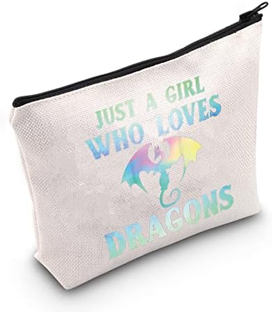 Levlo Dragon Bag Cosmético Dragon Fãs Presente Dragon Makeup Zipper Bolsa Bag Dragon Merchandise